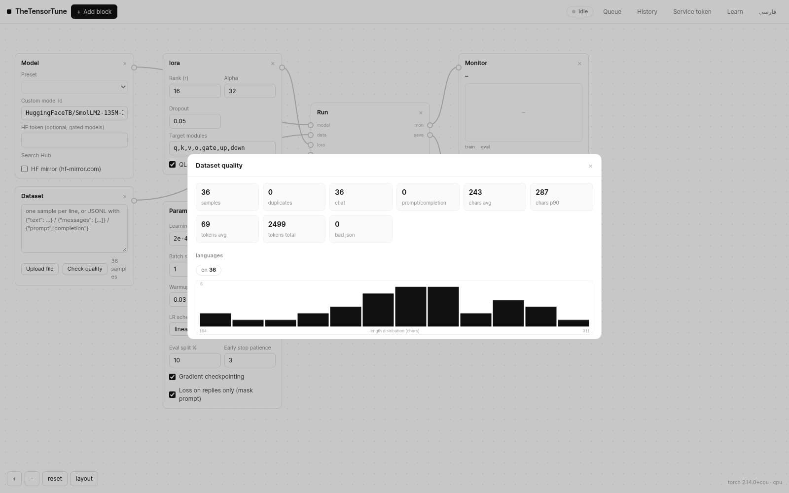 dataset quality report