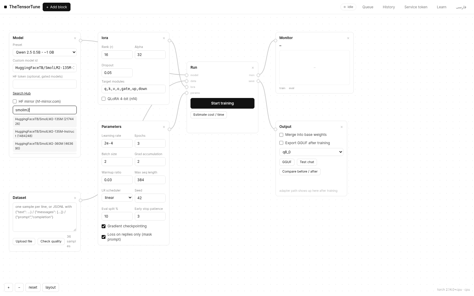 Model search on the Hugging Face Hub